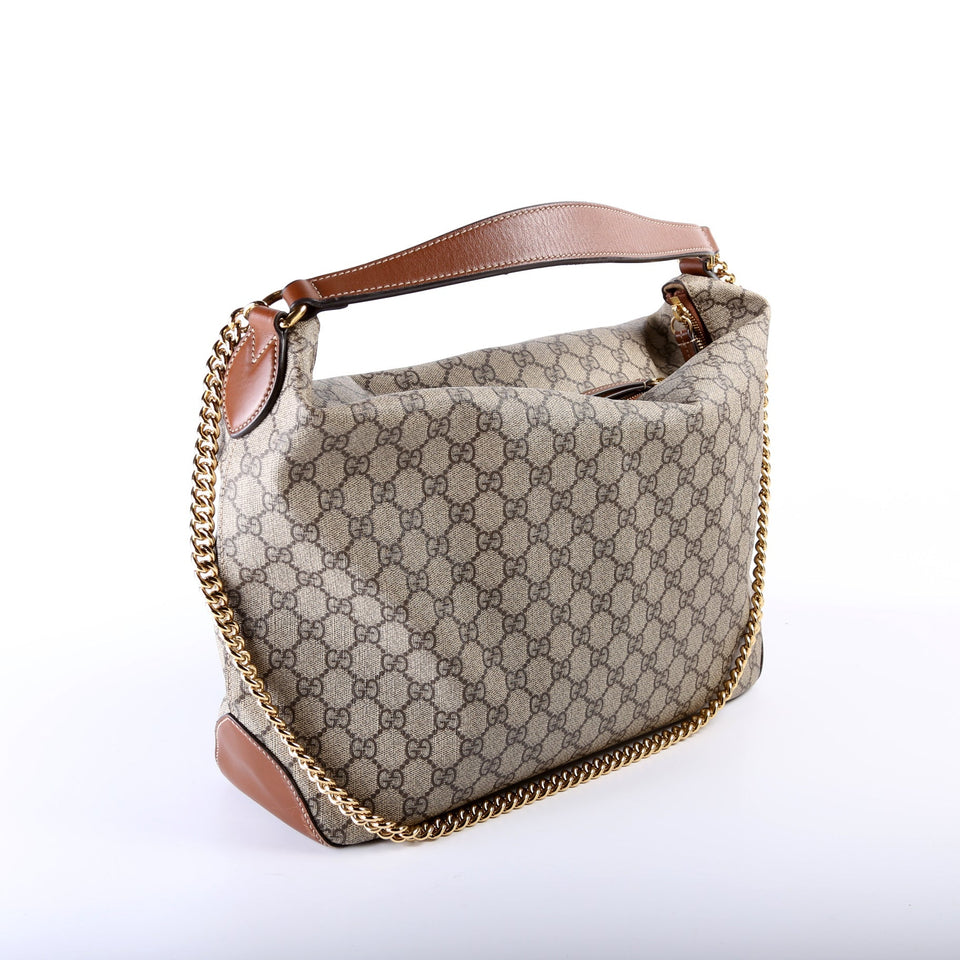 Gucci 477324 GG Supreme Hobo Bag