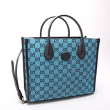 Gucci 659983 GG Canvas Interlocking GG Small Tote Bag