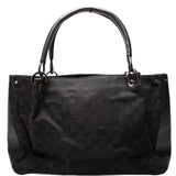 Gucci 115015 GG Canvas Tote Black Bag