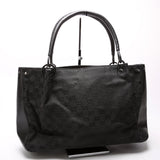Gucci 115015 GG Canvas Tote Black Bag