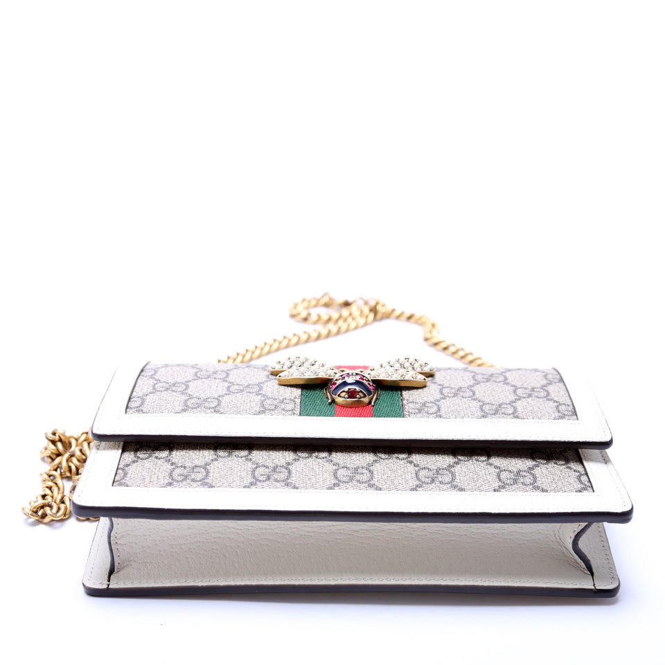 Gucci TRADE 476079 Queen Margaret WOC Cream Bag
