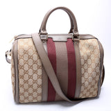 Gucci Boston Canvas 247205 Taupe Bag