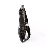 Gucci 449184 GG Nylon Small Flat Messenger Black Bag