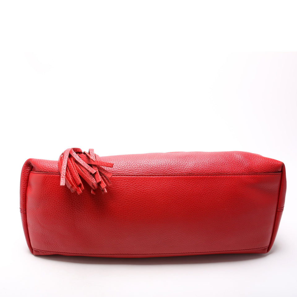 Gucci Soho Leather Shoulder Medium 308982 Red Bag