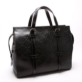 Gucci GG Embossed Belt 658582 Black Bag