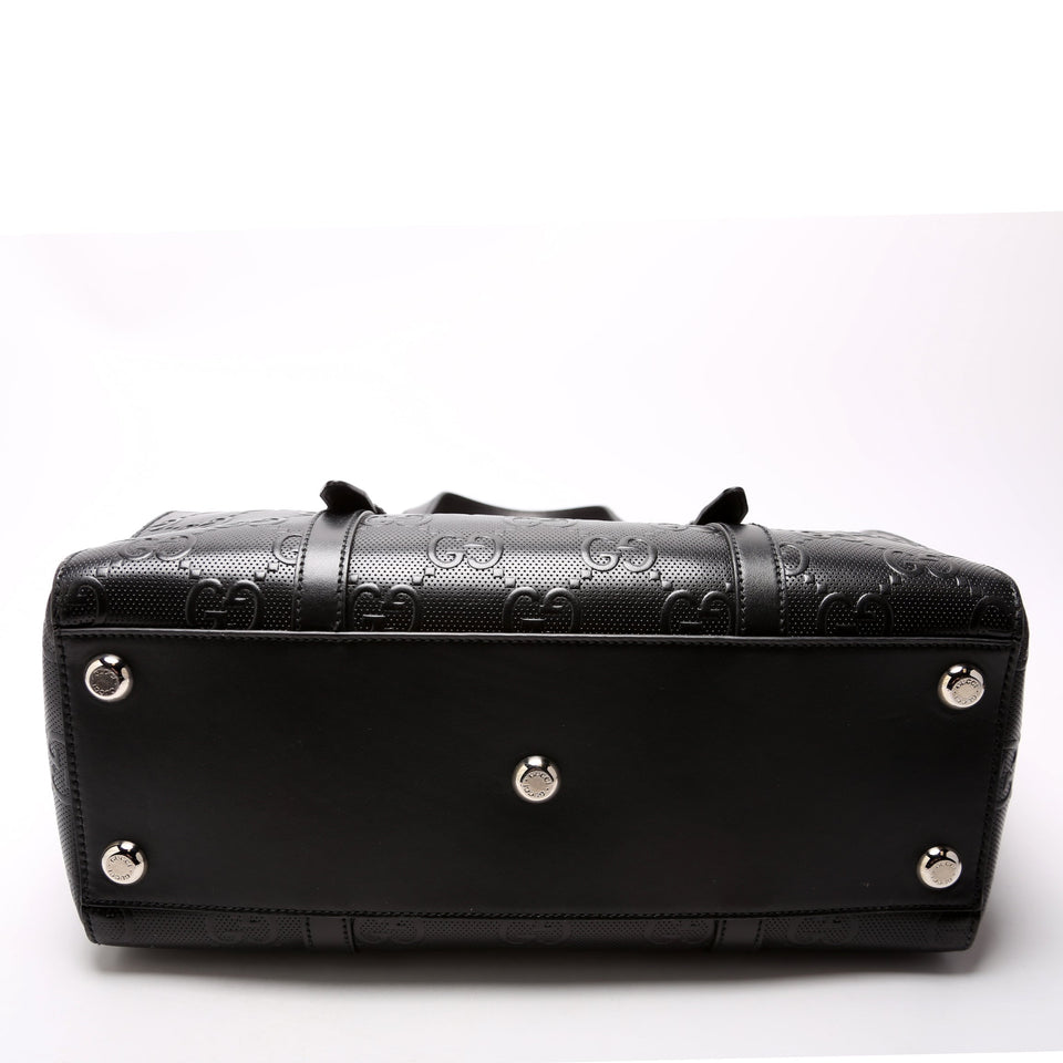 Gucci GG Embossed Belt 658582 Black Bag