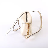 Gucci 447632 Marmont Small Leather Camera White Bag