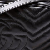 Gucci 447632 Marmont Small Leather Camera Black Bag