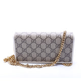 Gucci 621892 Horsebit 1955 Wallet With Chain White Bag