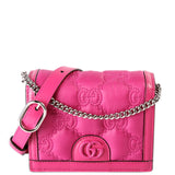 Gucci 723777 GG Nylon Shoulder Pink Bag