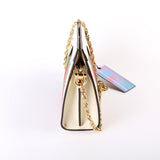 Gucci 503877 GG Supreme Flora Ophidia Small Chain White Bag