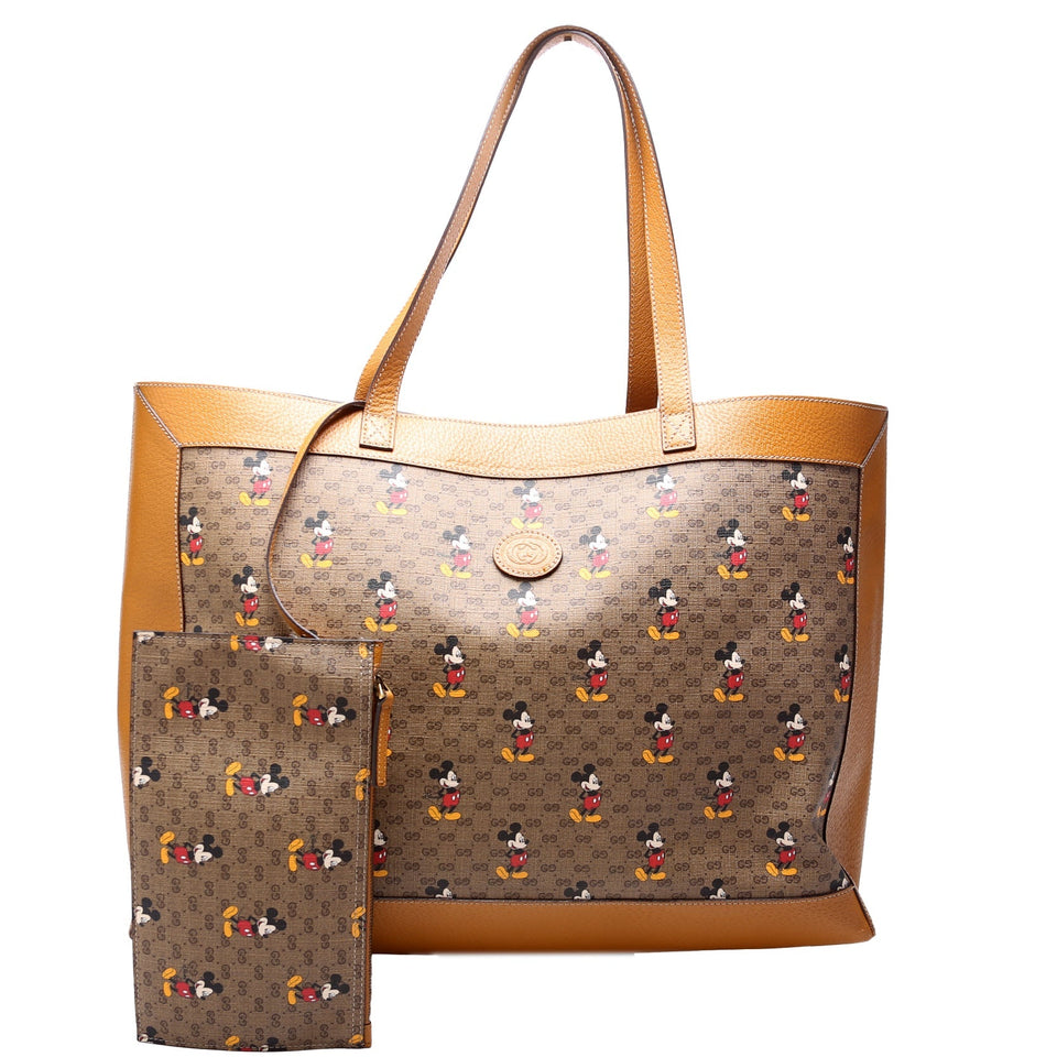 Gucci 547947 Disney Medium Tote Brown Bag