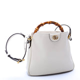 Gucci 746124 Diana Bamboo Shoulder White Bag