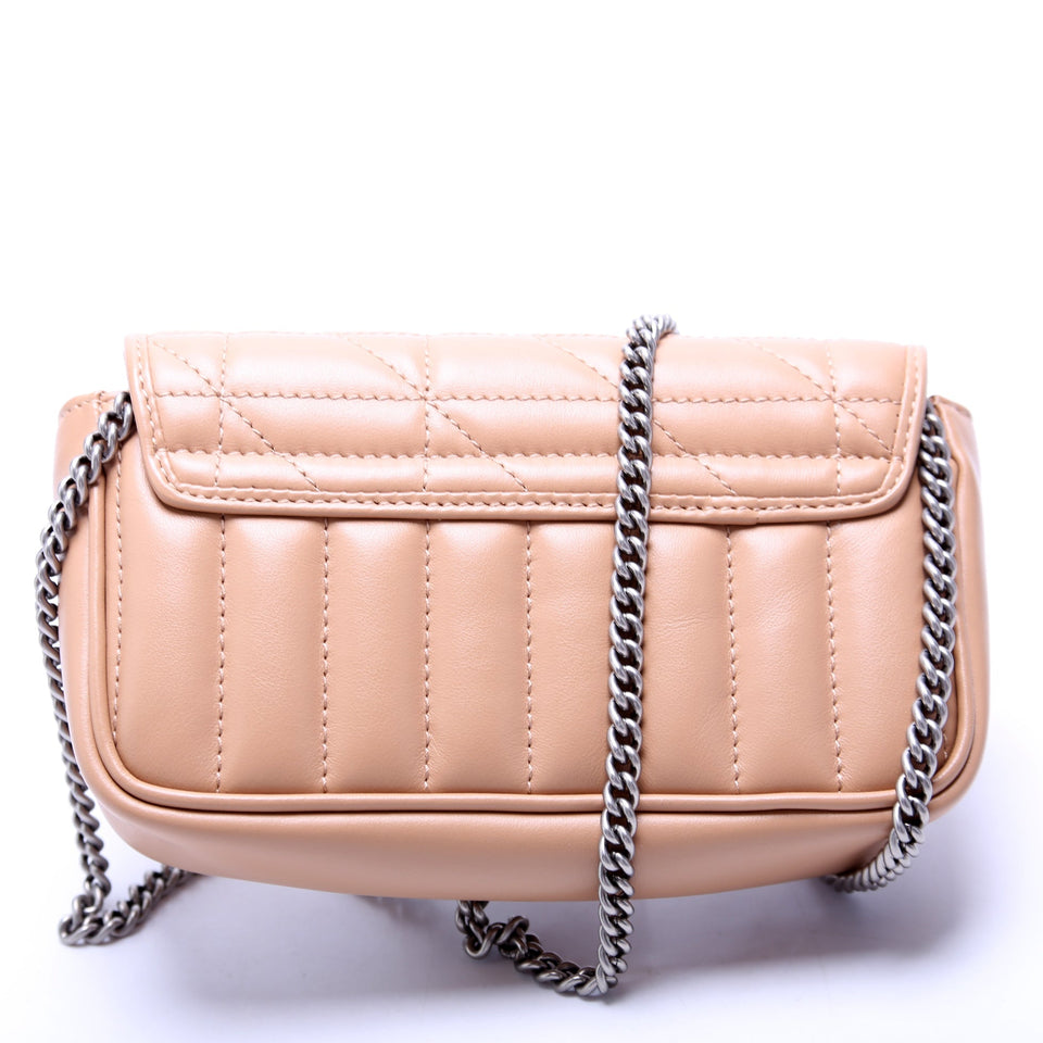 Gucci 476433 Marmont Aria Super Mini Flap Tan Bag