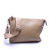 Gucci 696009 Jumbo GG Messenger Taupe Bag