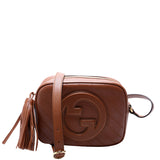 Gucci 742360 Blondie Leather Small Shoulder Brown Bag