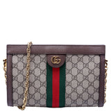 Gucci 503877 GG Supreme Ophidia Small Chain Brown Bag