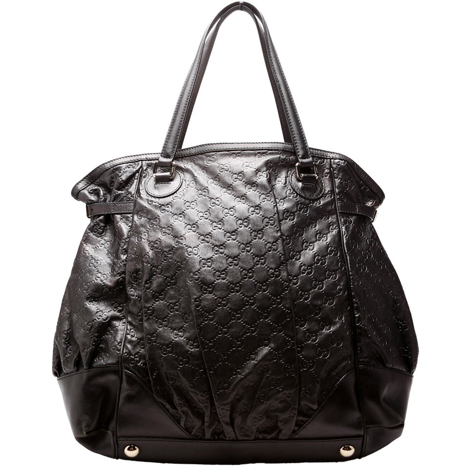 Gucci 257290 Full Moon Tote Black Bag