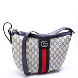 Gucci 598125 Ophidia GG Supreme Small Shoulder Beige/Navy Bag