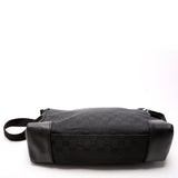 Gucci 11054 GG Canvas Joy Messenger Black Bag
