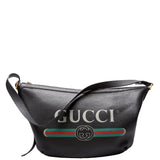 Gucci 523588 Half Moon Black Bag