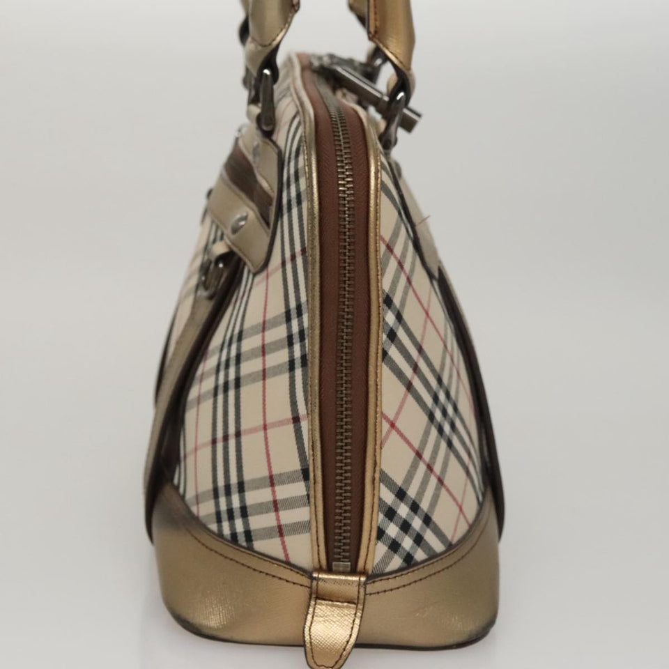 Burberry Nova Check Beige Canvas Handbag ( )