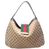 Gucci 233604 GG Canvas New Ladies Web Large Hobo Bag
