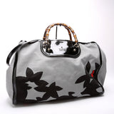 Gucci 191066 Bamboo Gingham Canvas Extra Large Shopper Tote Bag
