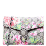 Gucci 401231 Dionysus GG Blooms Mini Wallet Beige/Pink Bag