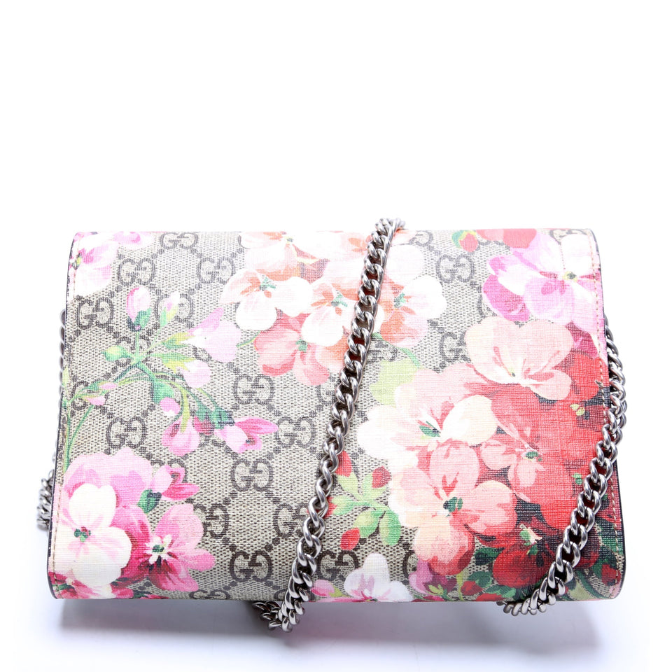 Gucci 401231 Dionysus GG Blooms Mini Wallet Beige/Pink Bag