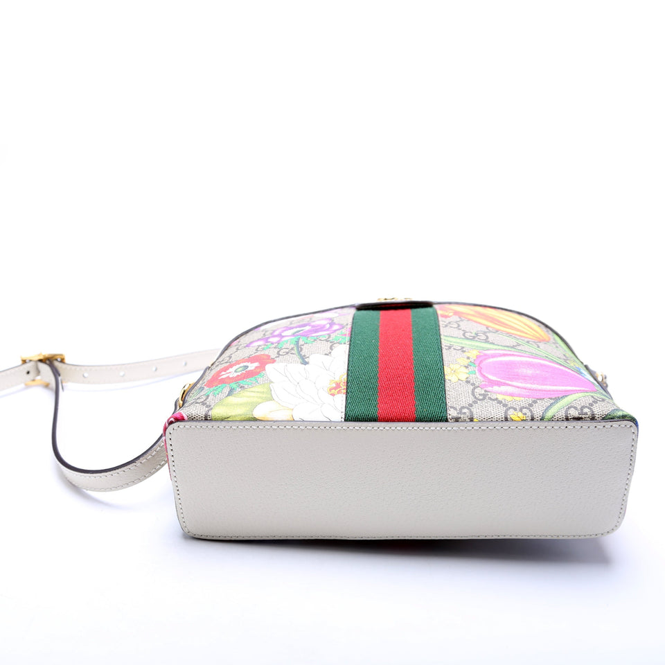 Gucci 499621 Ophidia GG Flora Small Crossbody Bag