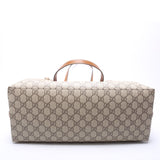 Gucci 815213 GG Supreme Emblem Tote Medium Brown Bag