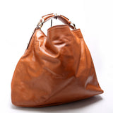 Gucci 114900 Horsebit Leather Hobo Brown Bag