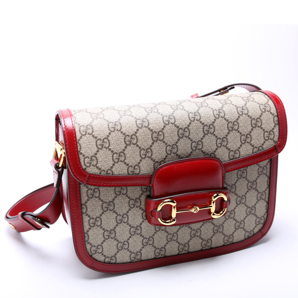 Gucci 602204 Horsebit 1955 Shoulder Red Bag