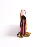 Gucci 401232 Marmont Chain Wallet Pink Bag
