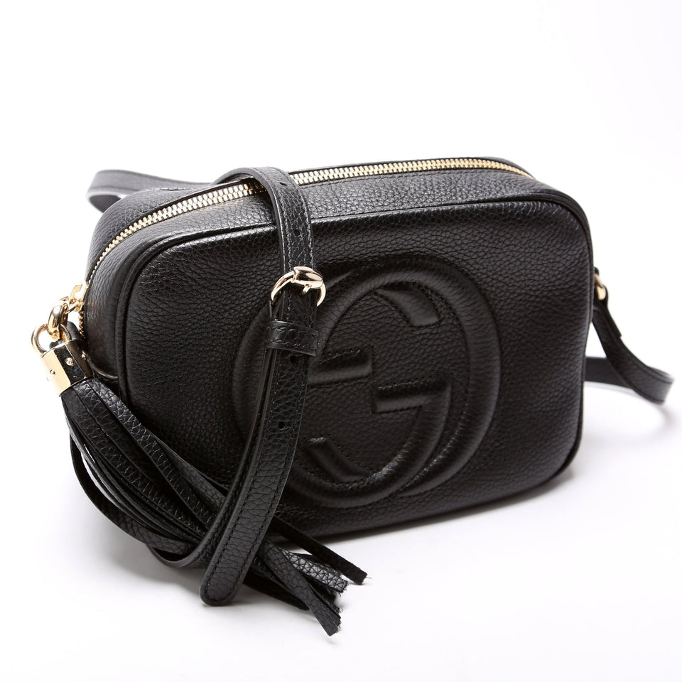 Gucci 308364 Soho Disco Crossbody Black Bag