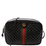 Gucci 541051 Trapuntata Leather Small Black Bag