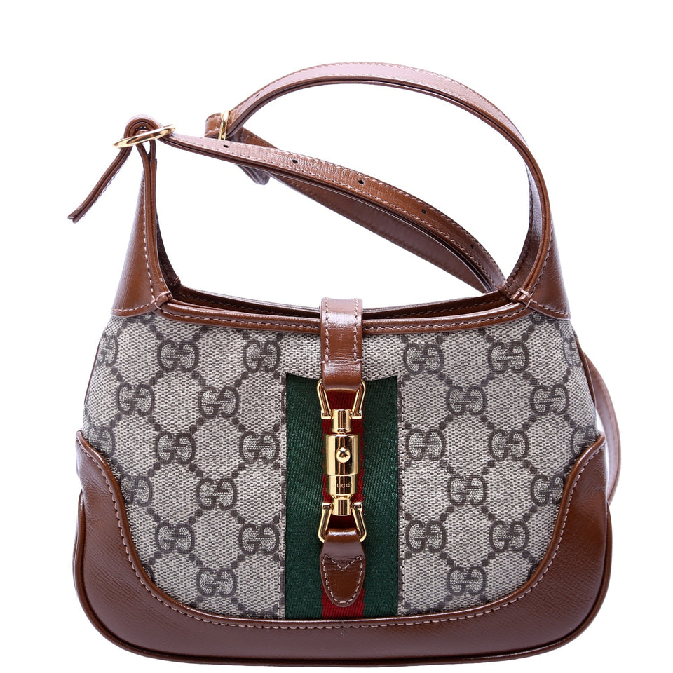 Gucci 637092 Jackie 1961 Mini Hobo Brown Bag