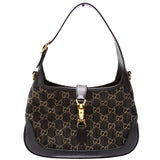Gucci 678843 GG Canvas 1961 Jackie Hobo Small Black Bag