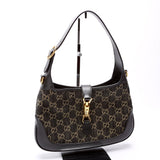 Gucci 678843 GG Canvas 1961 Jackie Hobo Small Black Bag