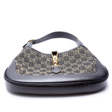 Gucci 678843 GG Canvas 1961 Jackie Hobo Small Black Bag