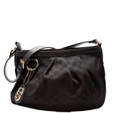 Gucci 296834 GG Canvas Sukey Messenger Black Bag