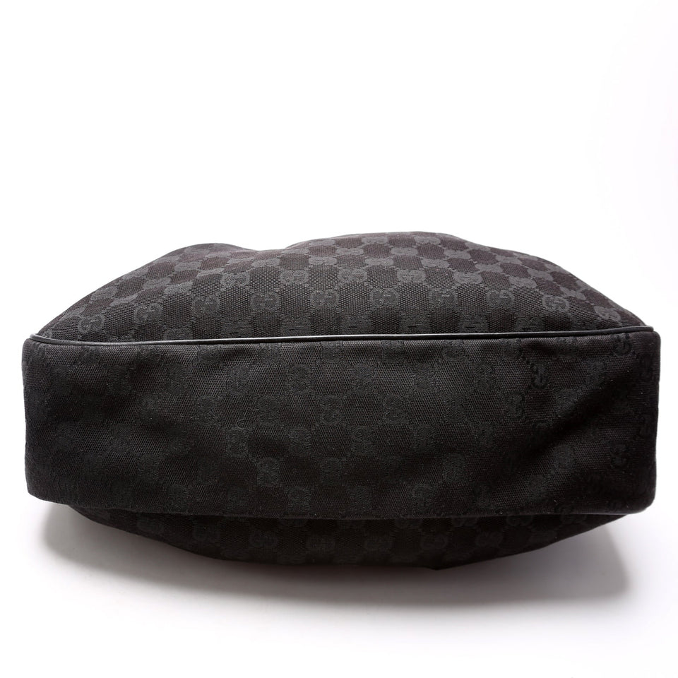 Gucci 296834 GG Canvas Sukey Messenger Black Bag