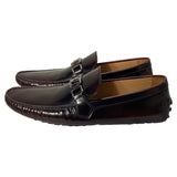 Louis Vuitton Hockenheim Slip-On Loafers in Burgundy Leather