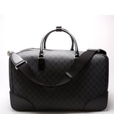 Gucci 696015 GG Supreme Interlocking G Large Duffle Black Bag