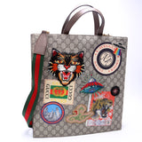 Gucci 474084 Soft GG Supreme Courrier Vertical Tote Bag