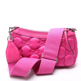 Gucci 735049 GG Nylon Shoulder Pink Bag