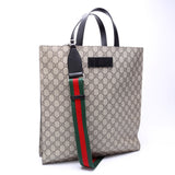 Gucci 456217 GG Supreme Web Vertical Tote Bag