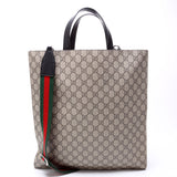 Gucci 456217 GG Supreme Web Vertical Tote Bag