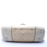 Gucci 257063 Mayfair Ribbon White Bag